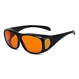 Eyekepper Anti Blaulicht Lesebrille Blaues Licht Blockierung Orangefarbene Linse Schutzbrille Fit over Brillen -Schwarz