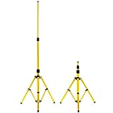 Sonnewelt Stativ Baustrahler Flutlicht Stativ Baustellenstrahler tripod LED Strahler Stativ Höhenverstellbarer Baustrahler Stativständer Einzelne Halterung