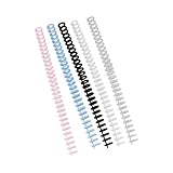 Sehuby Bindekamm mit 30 Ringen, 12 mm, 30-Loch-Binderücken für Notizbuch, Tagebuch, Planer, 5 Stück