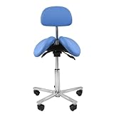 Verstellbarer ergonomischer Sattelhocker mit Rückenlehne für Zuhause, Zahnsalon, Büro, bequeme Sitzlösung für bessere Haltung und Produktivität