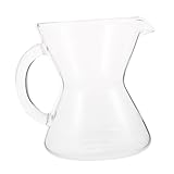 IMIKEYA Mini Kaffeekanne Hitzebeständig Transparent Langlebig Praktischer Handfilter Kaffeebereiter für Zuhause Camping und Kaffeezubereitung Stilvolles Teaware Zubehör