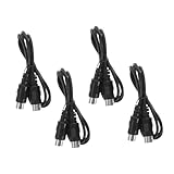 CVUTOVO 4Stücke Midi Kabel Pin Männlich bis Männlich Langlebige Verbindung für Synthesizer Elektronische Trommeln und Klaviere Hochkompatibles Musikinstrumentenkabel