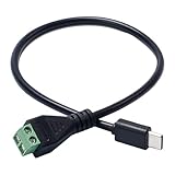 Yooghuge USB C Kabeldraht Für 2 Pin Stecker Mit Selektierbarem Spannungsspannungen 3A Netzkabel Elektronikgeräte Adapterdraht Router Lautsprecherlüfter Ausgeben