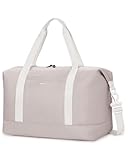 ECOHUB Ryanair Handgepäck Tasche 40x30x20, 20L Ryanair Handgepäck 40x20x25 für Flugzeug, Faltbare Reisetasche Mit Abnehmbar Nass-Tasche, Ryan Airlines Bag 40x20x25, Weekender Damen Herren(Beige)