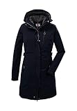 Killtec Damen Parka Funktionsparka mit abzippbarer Kapuze KOW 165 WMN PRK wasserdicht, Winddicht, atmungsaktiv 00814-dunkelnavy 38