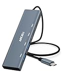 ARCELI USB-C Hub, 4 in 1 USB hub 3.2(2 USB C Docking Station, 2 USB A) USB Verteiler 10Gbps USB Port Verteiler für kompatibel mit Desktop-Computern, M-acBook/Air, PS 4 und Anderen Laptop.