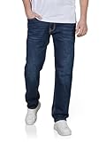 JACK & JONES Jeans Herren Stretch lang Straight Fit JJICLARK Jeanshose Hose Denim, Länge:30L, Farbe:Blue Denim (CB 142), Weite:34W
