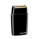 BaByliss PRO FXFS2B BLACKFX Metal Collection, kabelloser Metall-Doppelfolienrasierer, schwarz
