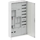 WITTKOWARE Komplett-Zählerschrank, 2x 3-Punkt Zählerplatz 2-stöckig, 1x 3-Punkt TSG, Verteilerfeld mit APZ, Maße (HxBxT) 1450x550x210mm