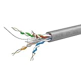 Labgear Cat6 Ethernet-Kabel, 25 m, 4 Paar, 8-adrig, UTP-Kabelspule, PVC-Ummantelung, Hochgeschwindigkeits-Gigabit-LAN-Netzwerkkabel für Heim- oder Büroinstallationen, Grau