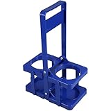 STAHAD Weinflaschenhalter Faltbar aus Kunststoff mit Griff Tragbarer Bierflaschenträger für Camping und Picknick Wiederverwendbarer Flaschenkorb für 6 Flaschen