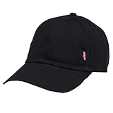 Levi's Herren Classic Twill Red Tab Baseball Cap, Schwarz (Black), 58 cm