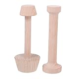 Holibanna Holz Eierkuchenform Teigschieber Backform Selbstgemacht Doppelseitiger Tortenstampfer Backwerkzeug Kompakt Leicht