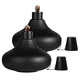 Generisch Citronella-Tischfackeln – Ölfackel, Dekoratives Outdoor-Tiki-Fackel-Set Für Terrasse, Garten, Terrasse Oder Hinterhof | Nachfüllbare Mückenabweisende Öllampen Für Mahlzeiten Im Freien