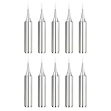 Ronoza 10 Stück Lötspitzen, Lötspitzen Reaktivator 900M-T-I 0,5mm, Lötkolben Spitze mit Kupferkern und Plattierung, Lötstation (Bleifrei Löten).