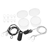 IWOWHERO 2 Stück Anti Verlust Halteband für Hörgeräte mit Clip Nylon Silikon Sicherungsseil für Senioren und Komfortable Hörverstärker Stabilisierungsschnur für Alltag und Unterwegs