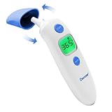 Berrcom Stirn-und Ohrthermometer Fieberthermometer Digitales Ohrthermometer Kontaktlos Infrarot Medizinisches Thermometer für Baby, Erwachsen mit Fieberalarm, sofort Ablesung, Speicherfunktion