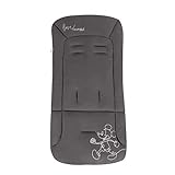 hauck Disney Sitzauflage für Buggys Kinderwagen & Fahrradanhängern aus Atmungsaktiver, Weicher Baumwolle, Einfache Befestigung, für Sommer & Winter (Pushchair Seat Liner, Mickey Mouse Black)