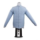 oneConcept ShirtButler - automatischer Hemden-Trockner, Hemden-Bügler, Bügelpuppe mit Heizgebläse, 2-in-1, Easy-Dry, Multi-Size: S-L, bis 65 °C, schwarz