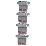 UKCOCO 4 Stck. Mehrlochadapter schlauchboot zubehör Aufblasbares Boot Ventil Boot Ventil Ersatzteil Kajakventil Ventile Bootsventil Luft Pumpenadapter Ventiladapter Umweltschutz-PVC Grey