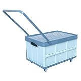 Alipis Faltbare Aufbewahrungsbox mit Rädern und Griff Klappbarer Organizer für Auto Schlafzimmer Bücher und Kleidung Platzsparend Robust Vielseitig Einsetzbar Mittelgroß Farblich