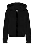 ONLY Damen Teddy Jacke ONLNewAnna kurze Kunstfelljacke 15300635 Black S