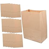 VINTORKY 20 Stück kraftpapier organisieren tasche Papiertüten für Snacks Gemüseeinkaufstüten Obst sandwichtüte butterbrotbeutel Aufbewahrungsbeutel aus Kraftpapier faltbare Kraftpapiertüten