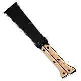 Japansäge Klappbar mit 13/14 TPI Doppelkanten Japanische Zugsäge 14cm SK5 Karbonstahl Dreifach Scharfe Zähne Profi Japansäge Handsäge für Holzarbeiten