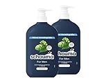 Schauma Schwarzkopf Shampoo For Men mit Hopfen, Kräftigendes Shampoo vom Ansatz an bis in die Spitzen, 2er Pack (2x 750 ml), vegane Formel, aus recyceltem Plastik