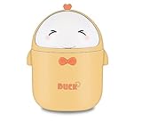 TOGHPUW TischmüLleimer Mit Deckel, MüLleimer BüRo Cute, Cartoon Table Trash Bin, Kleine Aufbewahrungsbox FüR Arbeitstische, BüRos, Kinderzimmer, Badezimmer (yellow)