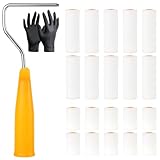 Nadinsta 27 Stück Farbroller Klein Set, 2 Zoll /5.1 Zoll Lackierwalze, Lackrolle Mit Farbrollerrahmen, 6/7cm Schaumstoff Lackrollen Für Lacke,Hoher Dichte Lackierrolle Für Möbel Malerei Und Renovierun