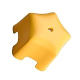 COLLBATH Rutschfester Kinderschemel aus Stabilem PP Kunststoff Gelb Sternförmig Leichter Haushalts hocker für Praktischer Tritthocker für Bad und Kinderzimmer Belastbar und Sicher