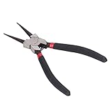 AUNMAS Sicherungsringzange, Sicherungsring aus Kohlenstoffstahl, 7 Zoll Innen, Gerade, SK-112-7C, mit Gummigriff Zum Entfernen des Rings, Kompaktes und Langlebiges C-Ring-Reparaturwerkzeug