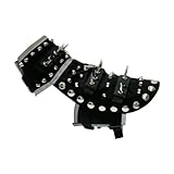 Spike Weste für kleine Hunde - Haustiergeschirr Hundeweste mit Spikes, Outdoor Hundejacke, Anti Coyote Hundemantel, Hundeschutzweste für Kleine Mittlere Große Hunde