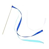 Ayztantine Wedding Wands mit Glocke 20 Stück tanzende Bandstäbe mit Glöckchen, Feen-Luftschlangen for Hochzeitsfeiern(Blue)