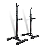 CCLIFE Squat Rack Verstellbare Kniebeugenständer Langhantelablage Höhenverstellbarer Multi-Funktions Barbell Rack bis 150 kg für Sportstudio Zuhause