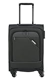 paklite Handgepäck Trolley 4 Rollen, leicht, Derby, Stilvoller Weichschalen Rollkoffer klein mit TSA Schloss + Aufsteckfunktion, 55 cm, 41 Liter