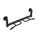 ERSINIAN Klimmzüge Klimmzugstange, Wandmontage, Klimmzugstange, professionelle Indoor-Gymnastikstange, Home-Multi-Griff-Klimmzugstange mit rutschfesten Griffen (schwarz)