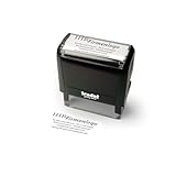 Trodat Firmenstempel mit Logo und Text – Printy 4913 Personalisierter Stempel inklusive Grafik und Wunschtext, Selbstfärbend, Abdruck 58 x 22 mm