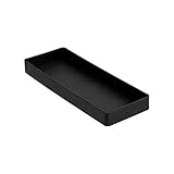 Amazon Basics Kunststoff Organizer, Halb Zubehörablage Rechteckig, 23.9 x 8.4 x 2.5 cm, Schwarz