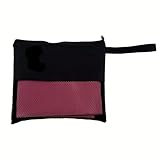 AMENGJ Sporthandtuch Schwimmen Mikrofaser Schnelltrocknende Handtücher Männer Outdoor Camping Wandern Radfahren Tragbares Strandtuch(Rose red,50x110cm)