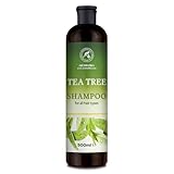 Teebaum Shampoo 500 ml - Shampoo mit Teebaumöl für Frauen - Weiche und Geschmeidige Haare - Haarpflege - Kopfhautpflege - für alle Haartypen - Haarglanz