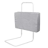 UISEBRT Bettgitter 60cm Rausfallschutz Bett, Bettschutzgitter für Kinder 5-Loch Höhenverstellbar Kinderbettgitter Sicherheitsschutz für Kleinkinder, Babys und Kinder, Grau