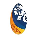 Surfboard Skimboard in Blumen 94cm Holz