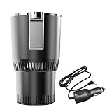 Elektrischer Reisewasserkocher – Auto-Heizbecher, kompakter Becher, schnell kochender Edelstahl, leichtes, modernes Design, zuverlässig, tragbarer Warmwasserbereiter für Camping, Picknick,