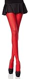 Merry Style Bunte Damen Strumpfhose Microfaser 40 DEN (Rot, 3 (36-40))