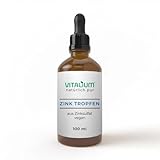 Zink-Tropfen - 100ml - 15mg Zinc pro Tagesdosis - Premium: Ionisches Zink-Sulfat - Ohne Alkohol, laborgeprüft, 100% vegan & in Deutschland produziert