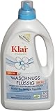 Klar eco Sensitive Universalwaschmittel Waschnuss Flasche 6x1,5l, ohne Duft, 33 Waschladungen, für Allergiker, vegan