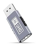 BRV Explorer DisplayPort auf HDMI Adapter 4K, Unidirektional DP PC auf HDMI Monitor, UHD 2K@120Hz, 4K@30Hz DP Stecker zu HDMI Buchse Kompatibel für Desktop/Laptop, Lenovo, HP, Dell, AMD usw