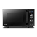 Toshiba MW2-AG23PF(BK) Mikrowelle / 3-in-1 Mikrowelle mit Grill & Kombi-Funktion/Freistehend / 23L / 900W / 1000W Grill/energiesparender ECO-Funktion/Drehteller mit Positionsspeicher/Schwarz